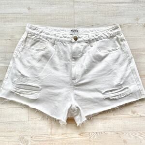 Show Me Your MuMu Philly Pinch Waist Shorts‎ | Seasalt White Size 31
